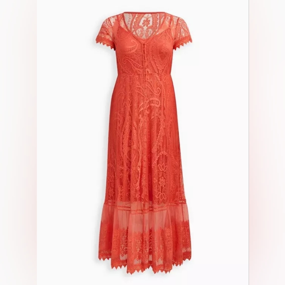 Torrid Lace Button Front Maxi Dress NWT